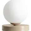 Aldex Ball bordlampe, beige, Ø17 cm
