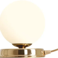 Aldex Ball bordlampe, guld, Ø17 cm