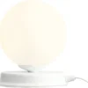 Aldex Ball bordlampe, hvid, Ø17 cm