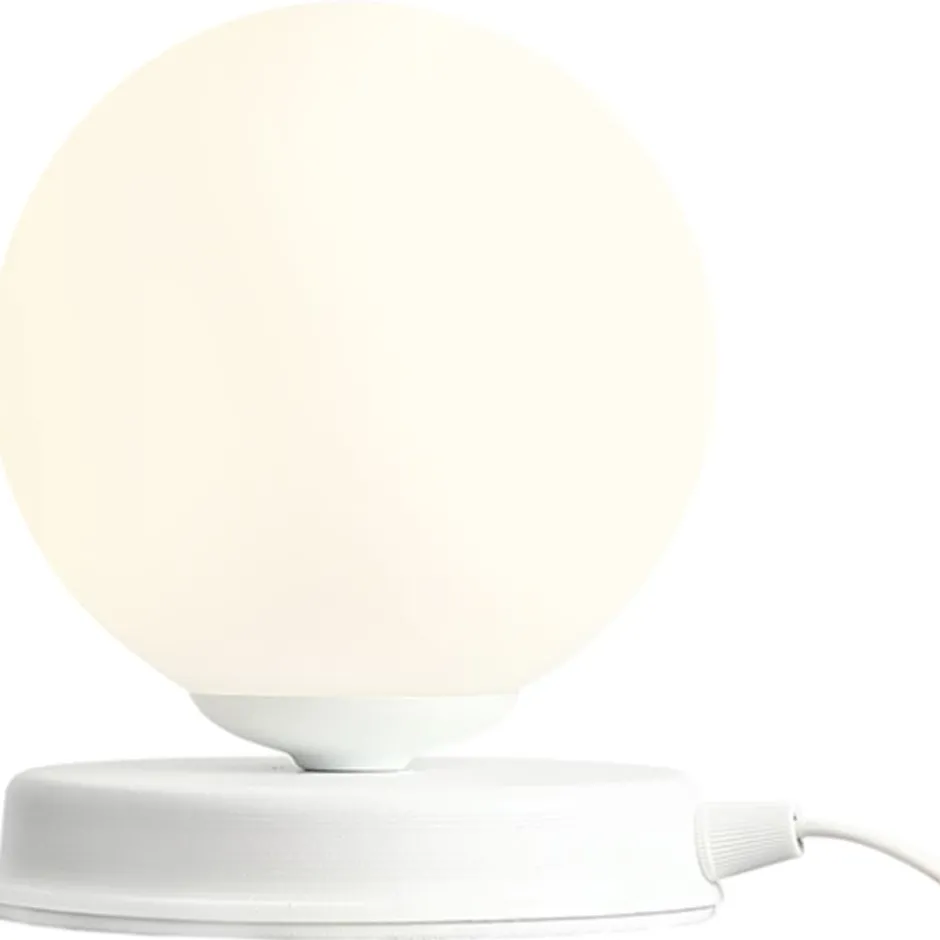 Aldex Ball bordlampe, hvid, Ø17 cm