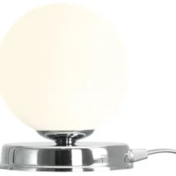 Aldex Ball bordlampe, krom, Ø17 cm