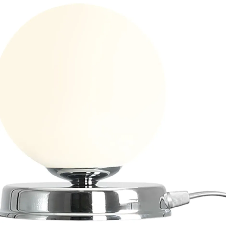 Aldex Ball bordlampe, krom, Ø17 cm