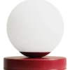 Aldex Ball bordlampe, rød, Ø17 cm