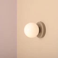 Aldex Ball 2 væglampe, beige