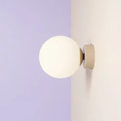 Aldex Ball væglampe, beige, Ø14 cm