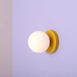 Aldex Ball 2 væglampe, gul