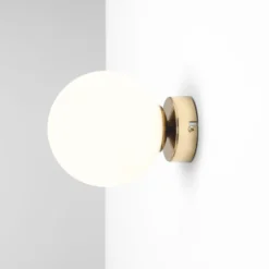 Aldex Ball væglampe, guld, Ø14 cm