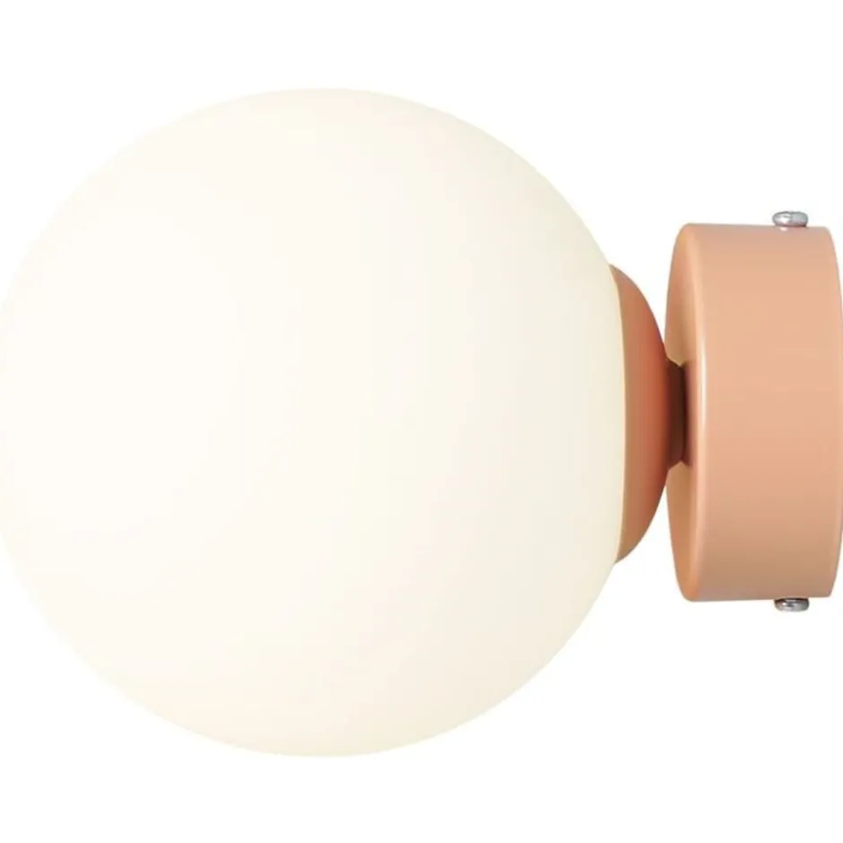 Aldex Ball væglampe, koral, Ø14 cm