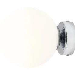 Aldex Ball væglampe, krom, Ø14 cm