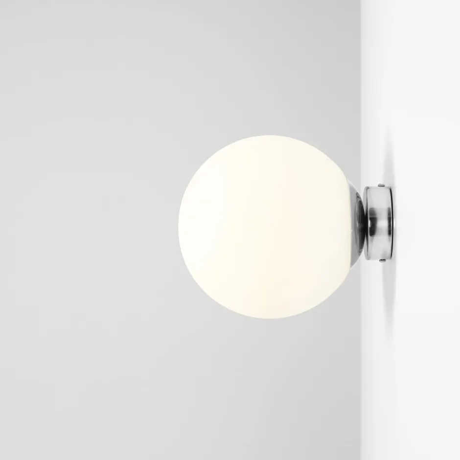 Aldex Ball væglampe, krom, Ø20 cm