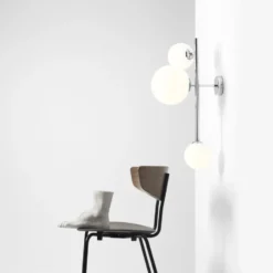 Aldex Dione væglampe, krom