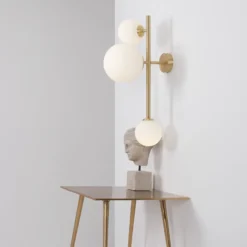Aldex Dione væglampe, messing