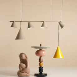 Aldex Form 4 langbordspendel, beige