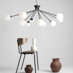 Aldex Holm 10 lysekrone, sort