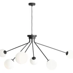 Aldex Holm 6 lysekrone, sort