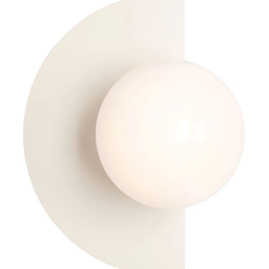 Aldex Loop væglampe, creme