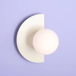 Aldex Loop væglampe, creme
