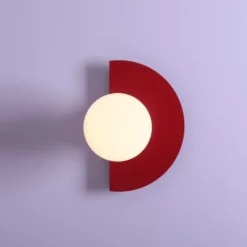 Aldex Loop væglampe, rød