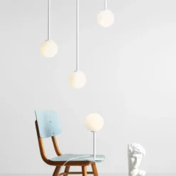 Aldex Pinne loftlampe, hvid, 42 cm