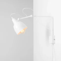Aldex Soho væglampe, 50 cm, hvid