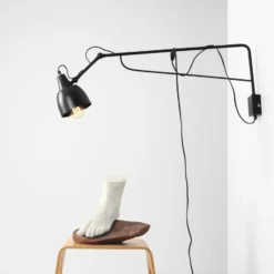 Aldex Soho væglampe, 90 cm, sort