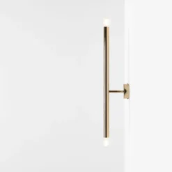 Aldex Tubo 2 væglampe, guld, 60 cm