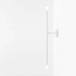 Aldex Tubo 2 væglampe, hvid, 60 cm