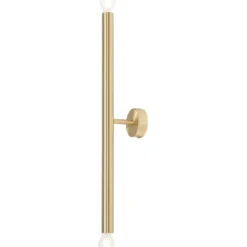 Aldex Tubo 2 væglampe, messing, 60 cm
