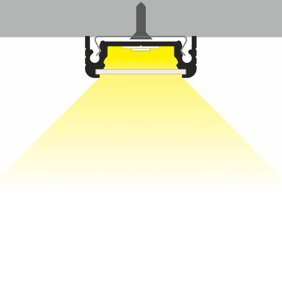 All-Light LED skinne, påbyg, sort