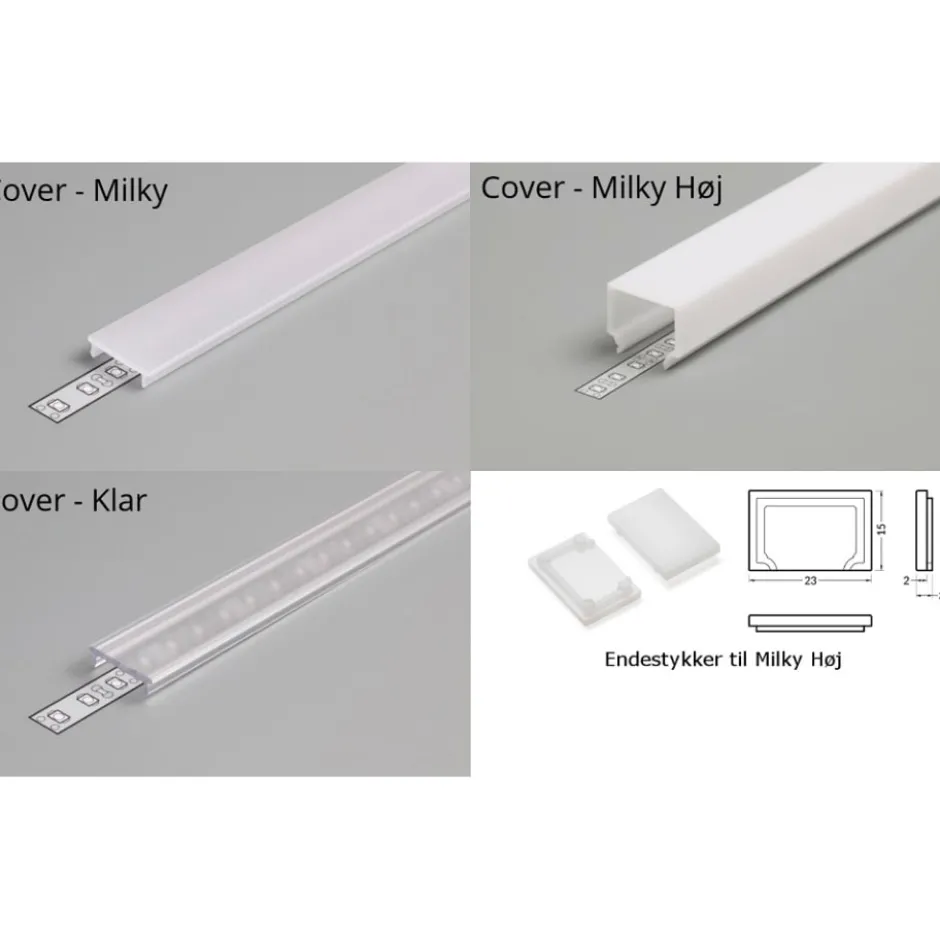 All-Light LED skinne, påbyg, sort