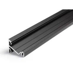 All-Light LED skinne, vinklet, sort