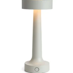 Antidark Buddy genopladelig bordlampe, grå