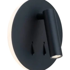 Antidark Circle væglampe, sort