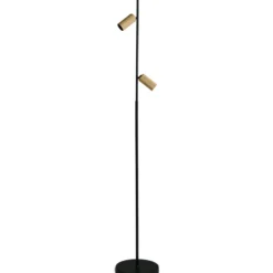Antidark Decor F2 gulvlampe, messing