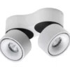 Antidark Easy Double spotlampe, sideudgang, hvid
