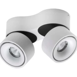 Antidark Easy Double spotlampe, sideudgang, hvid