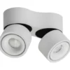 Antidark Easy Mini Double spotlampe, sideudgang, hvid