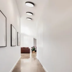 Antidark Luna plafond, Ø45 cm, 2700K, sort