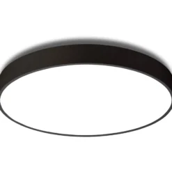 Antidark Luna plafond, Ø45 cm, 3000K, sort