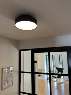 Antidark Luna plafond, Ø26 cm, sort