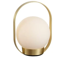 Antidark Palla genopladelig bordlampe, messing