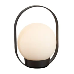 Antidark Palla genopladelig bordlampe, sort