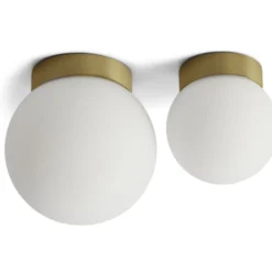 Antidark Palla Mini væg- og loftlampe, messing