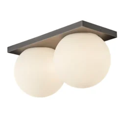 Antidark Palla Mini væg- og loftlampe, titanium, lille model