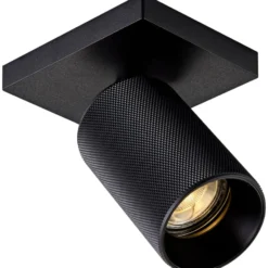 Antidark SpotOn spotlampe, mønstret sort