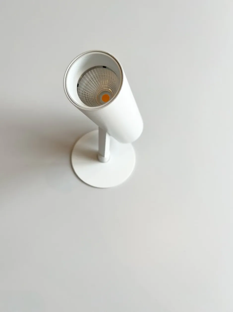 Antidark Tube Slim indbygningsspot, hvid