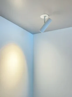 Antidark Tube Slim indbygningsspot, hvid