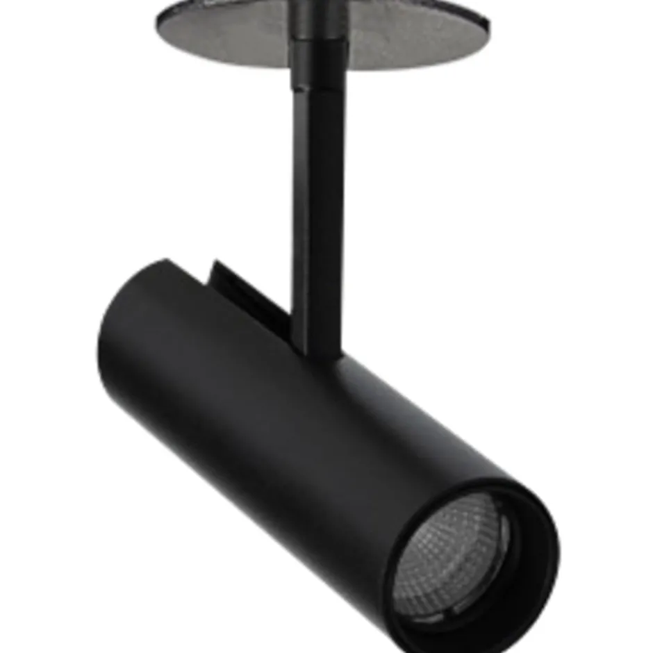 Antidark Tube Slim indbygningsspot, sort