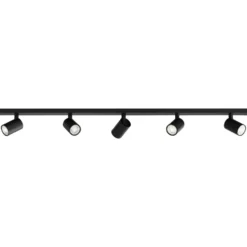 Astro Ascoli Five spotlampe, 5 spots, sort