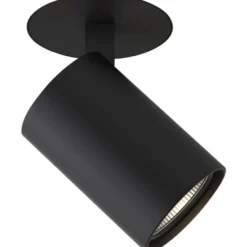 Astro Ascoli Flush påbygningsspot, sort